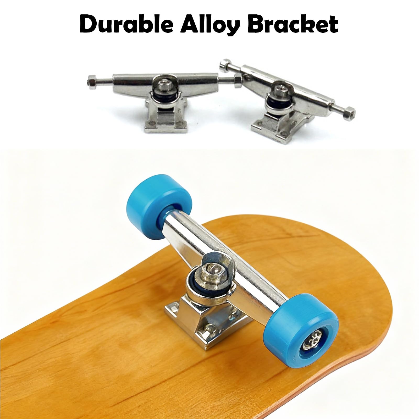 Wnzdp 1 Pcs Finger Board, Fingerboard, Maple Wood Mini Finger Skateboards with Screwdriver & Storage Box - Image 3
