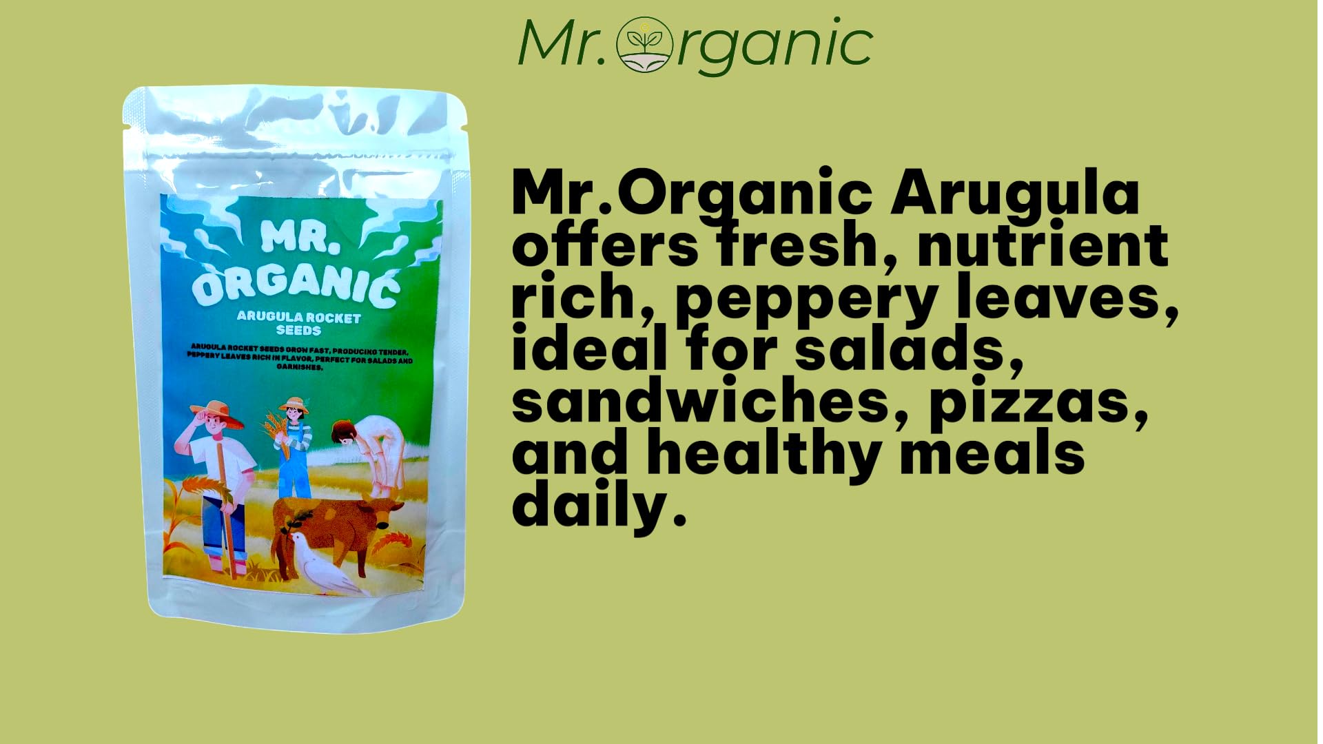 Rocket Arugula Seeds - Grow Your Own! -2 Rocket Arugula Seeds - Grow Your Own! -2