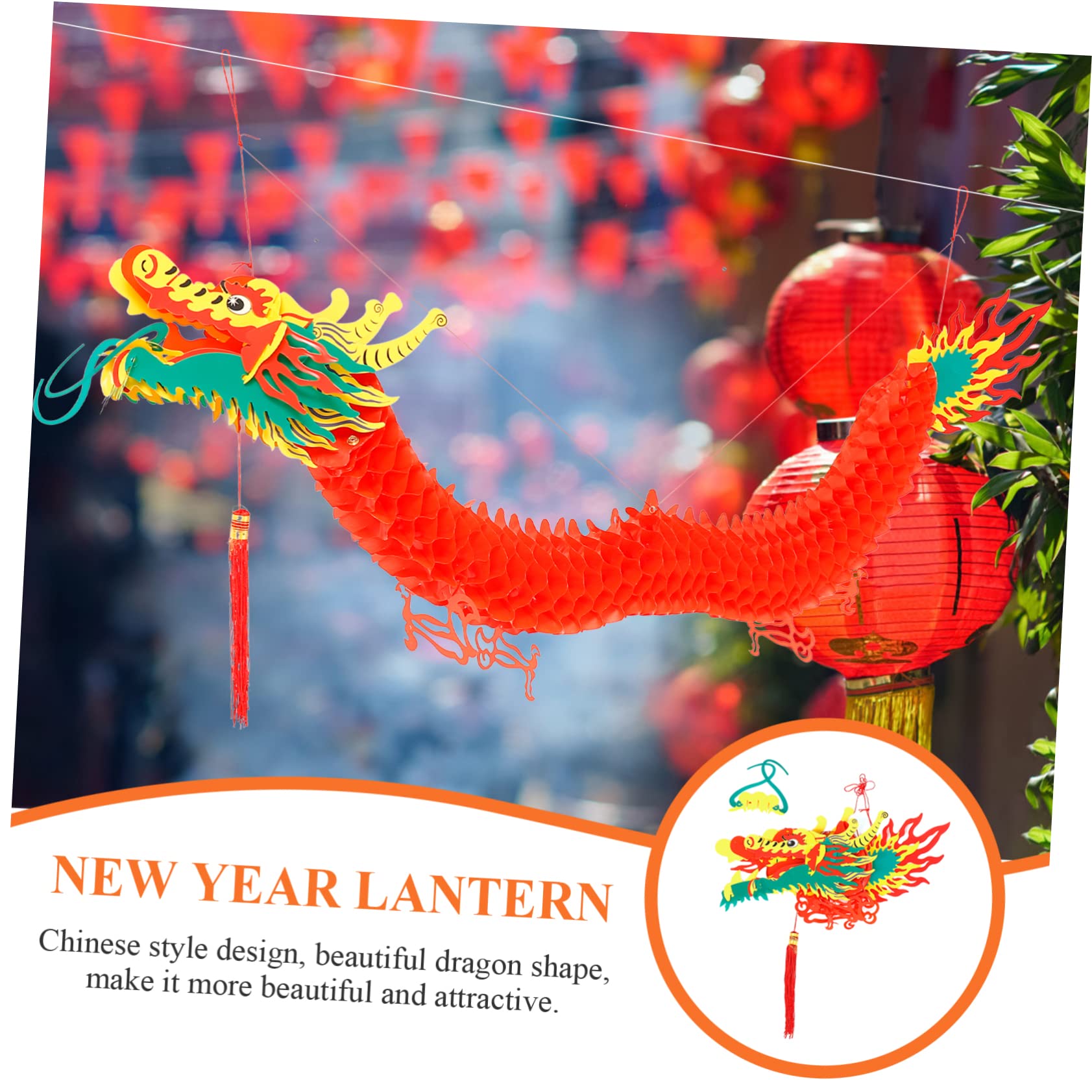 Alipis 10stücke Chinesische Drachen Laterne Für Neujahr Und Festivals Hängende Kunststoff Dekoration Mit Wunderschönem Design Für Festliche Atmosphäre