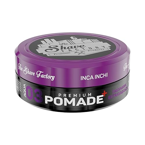 the shave factory Pomada Premium 5.1fl oz 03 Fauxhawk Extravaganza con Inca Inchi Extra Hold & Shine