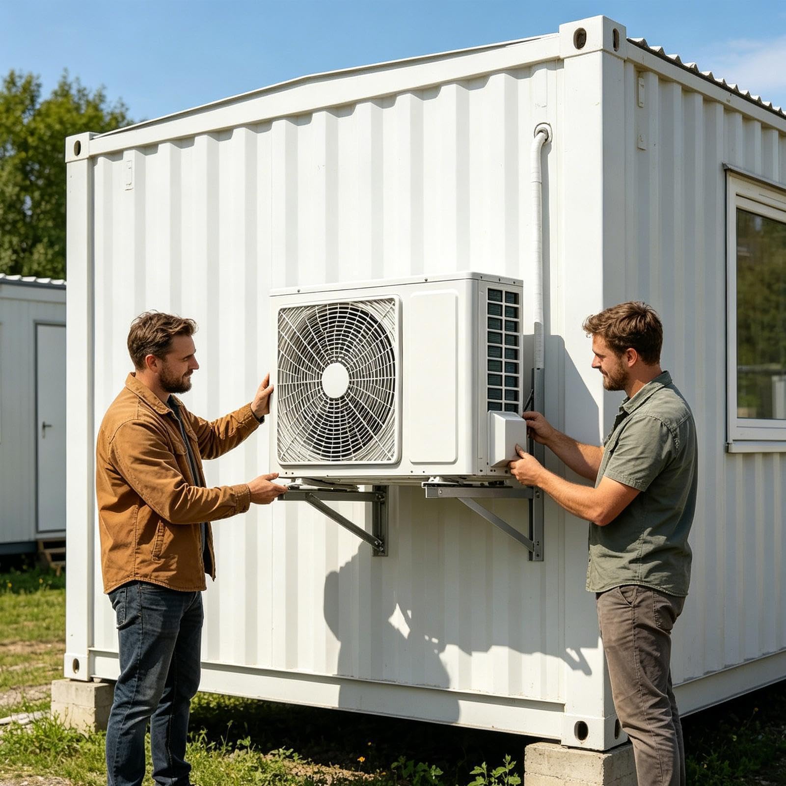 Mini Split Wandhalterung | 2 Stück Schwere Klappbare Wandhalterung - Edelstahl Klimaanlagen Stützhalterung,für Außen-Mini-Split-Klimaanlage Wärmepumpe HVAC-System