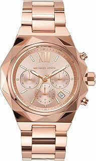 Women's Raquel Quartz Watch, Rose Gold, One Size, MK4688 - Raquel Chronograph Stainless Steel Watch