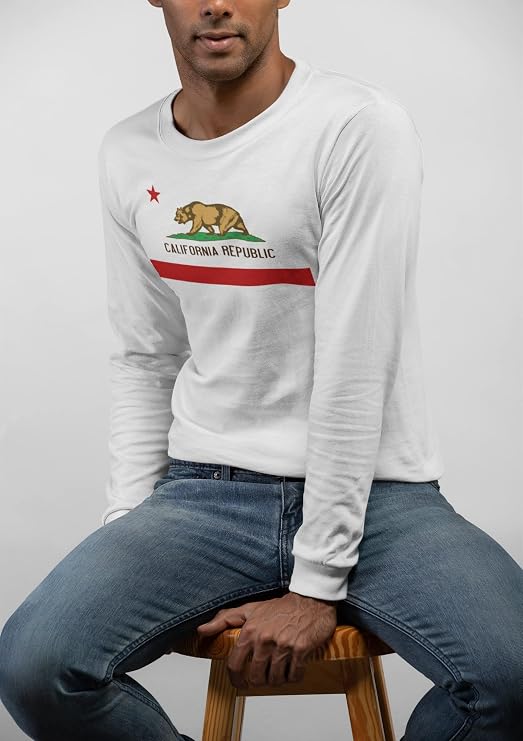California Republic Bear Flag Golden State T-Shirt Adult T-Shirt