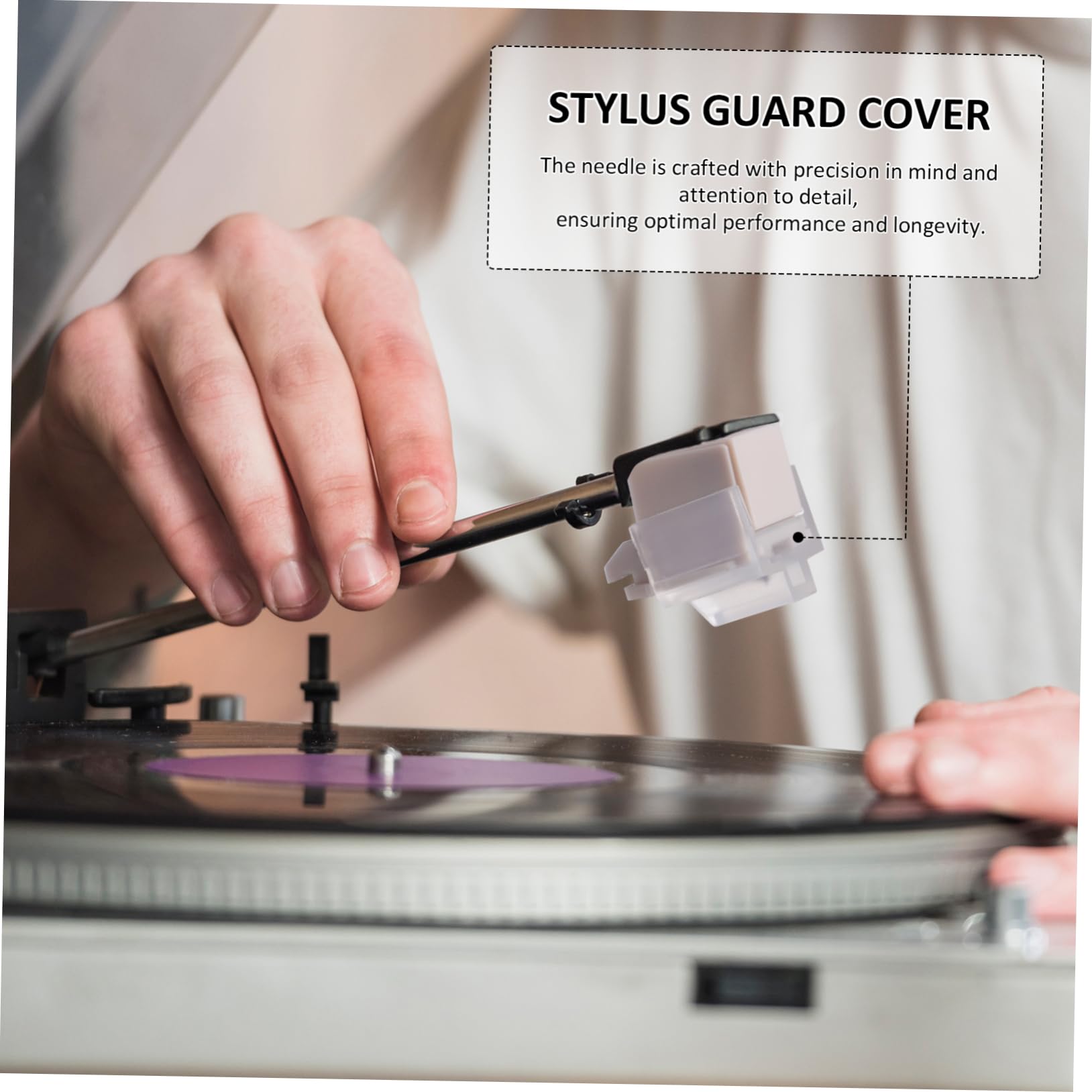 1 Set Stylus con Spazzola Pulizia Compatibile con Varie Tipologie Turntable Facile Installazione e Suono e Definito