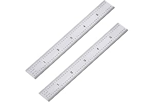 eBoot 2 Pack Machinist Rulers: Precision Measuring Tools for Engineers and Architects