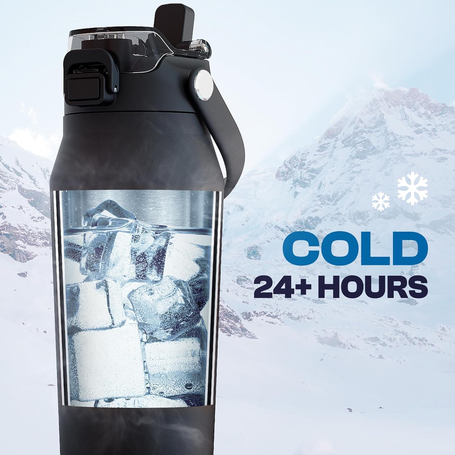 Frost Buddy 32oz Insulated Water Bottle with Straw & Chug Lid | Leak-Proof Stainless Steel | 24-Hours Cold | Sweat-Proof, Cup Holder Friendly | Ideal for Gym, Travel, Sports & Everyday Hydration