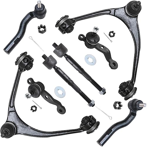 Miniatura 150 de Detroit Axle - Kit de suspensión frontal de 8 piezas para Chevy Aveo Aveo5 Pontiac G3 Wave Wave5 Suzuki Swift+ 2 brazos de control inferiores con