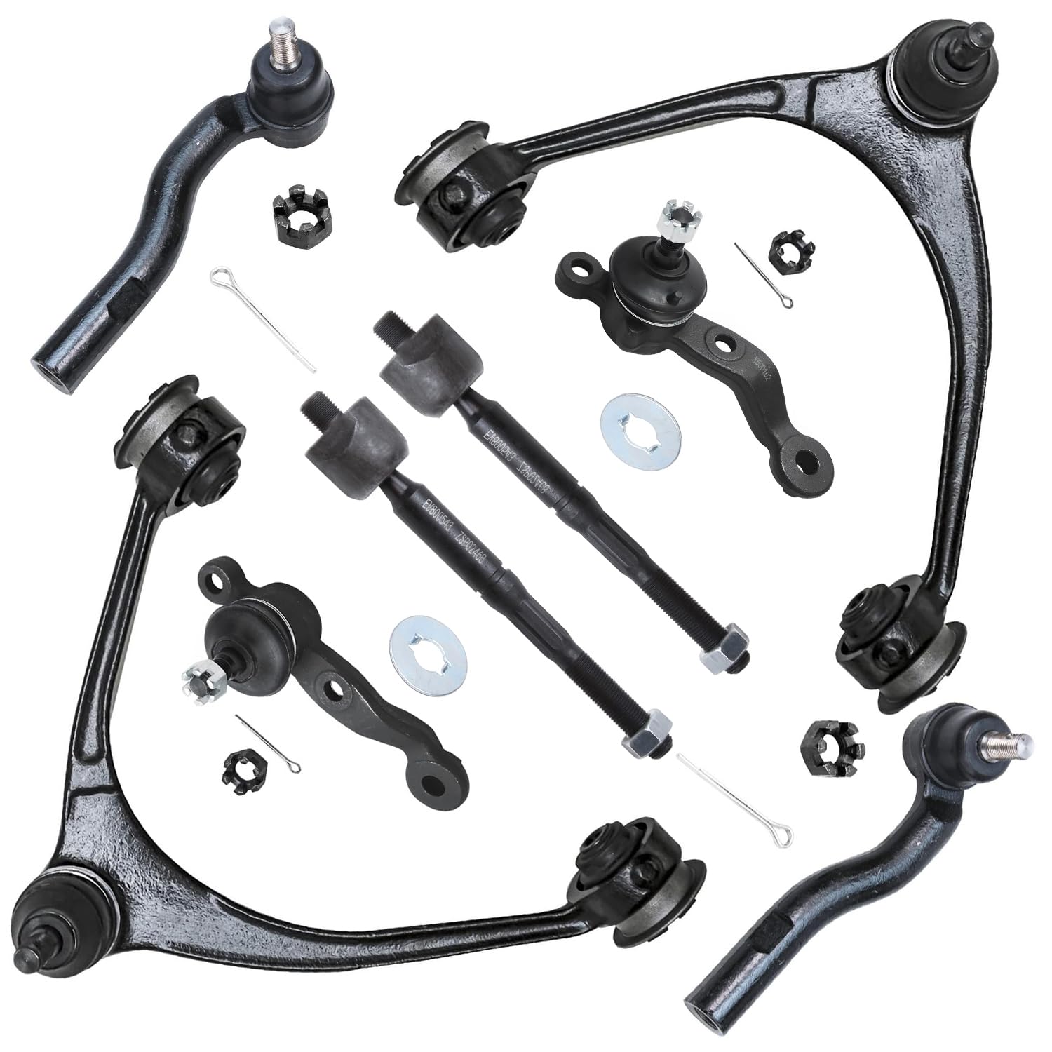 Detroit Axle - 8pc Front End Control Arms Kit for 02-10 Lexus SC430, 2