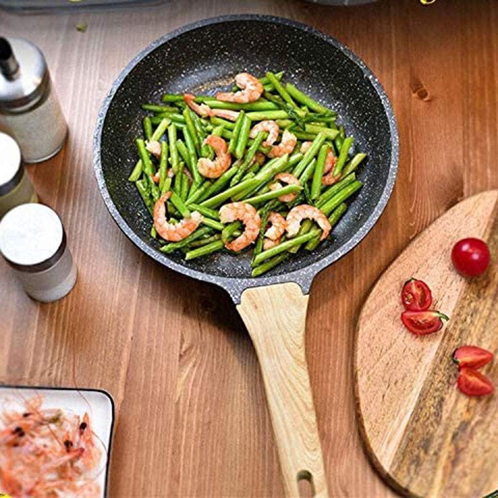 Nonstick Pan, Nonstick Stone Frying Pan, Best Nonstick Omelette Skillet with Soft Touch Handle, Induction Compatible