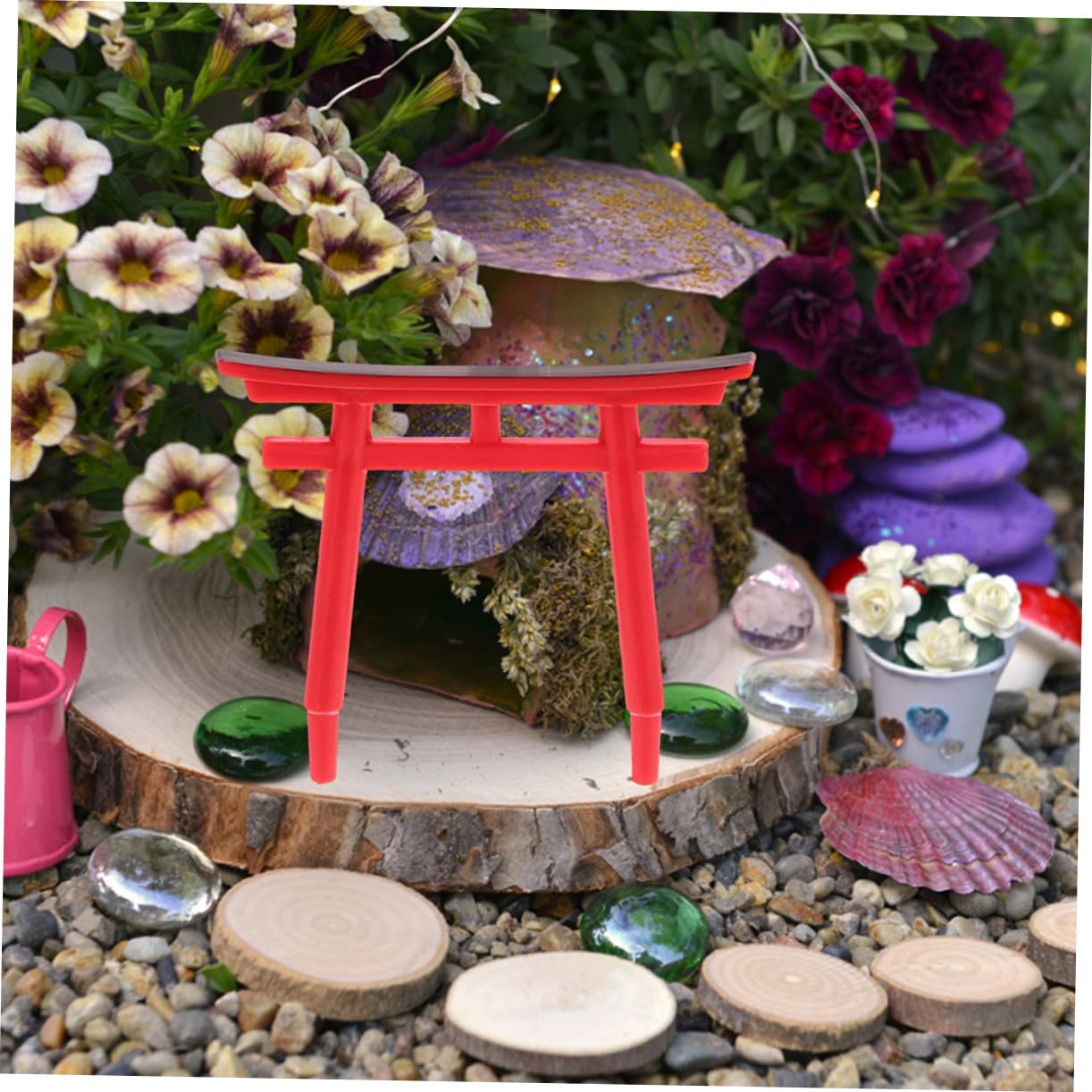 BESPORTBLE 24pezzi Decorazione Per Acquario Torii Giapponese Per Paesaggi Accessorio Per Acquario e Giardino Ornamento -paesaggio Adornamento Elegante e Resistente
