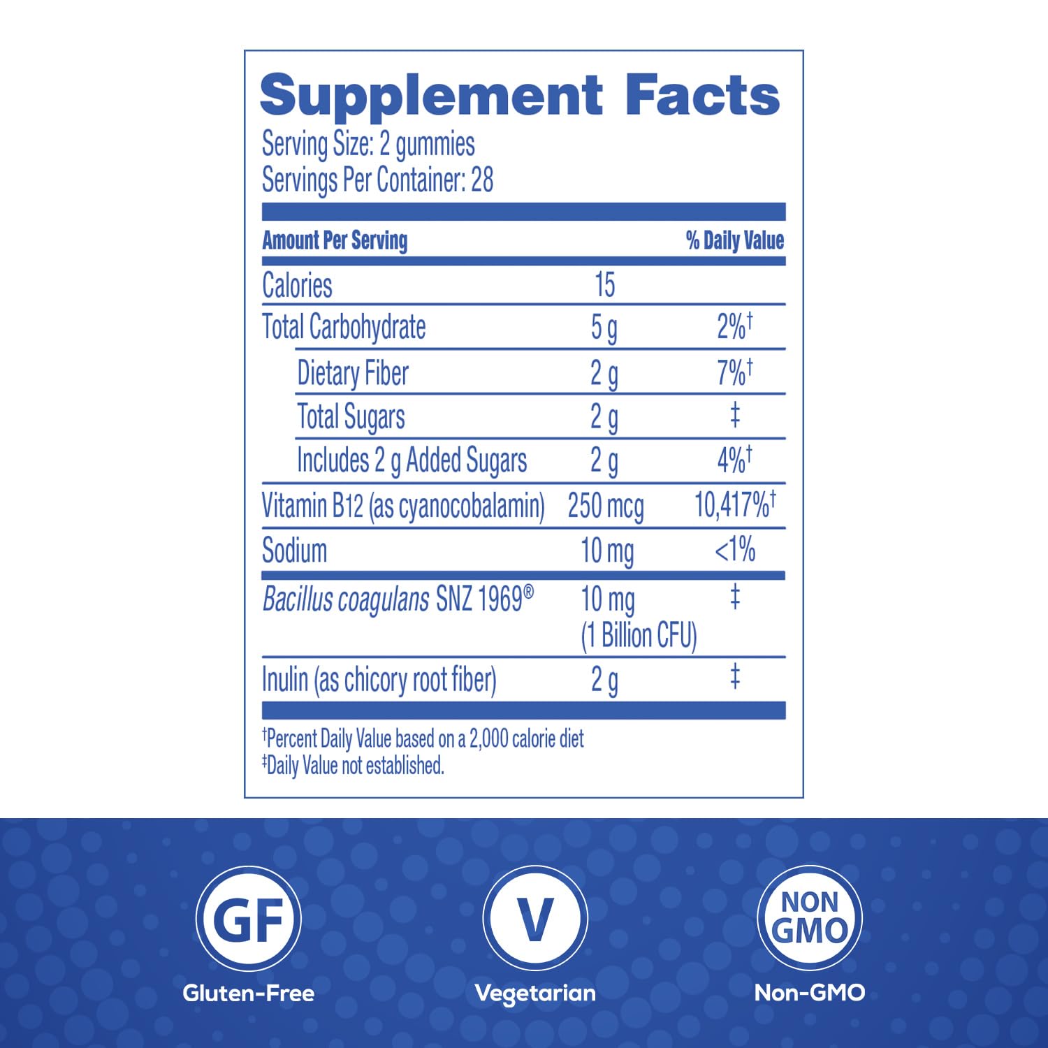 Florastor Prebiotic and Probiotic Gummies with Vitamin B12, 56 Gummies — Amazon image 7