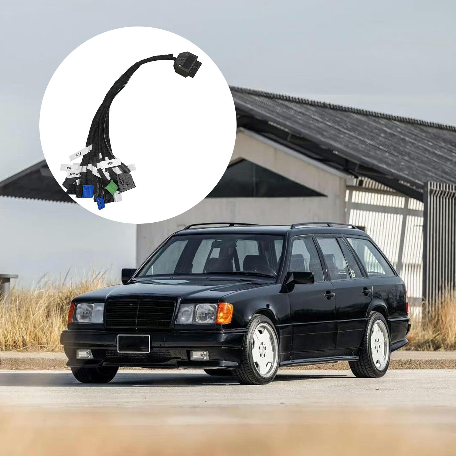 Equipo de prueba automotriz con diseño antiinterferencias adecuado para W218 W204 W197 W447 W172 W209 Juego de cables de diagnóstico automotriz