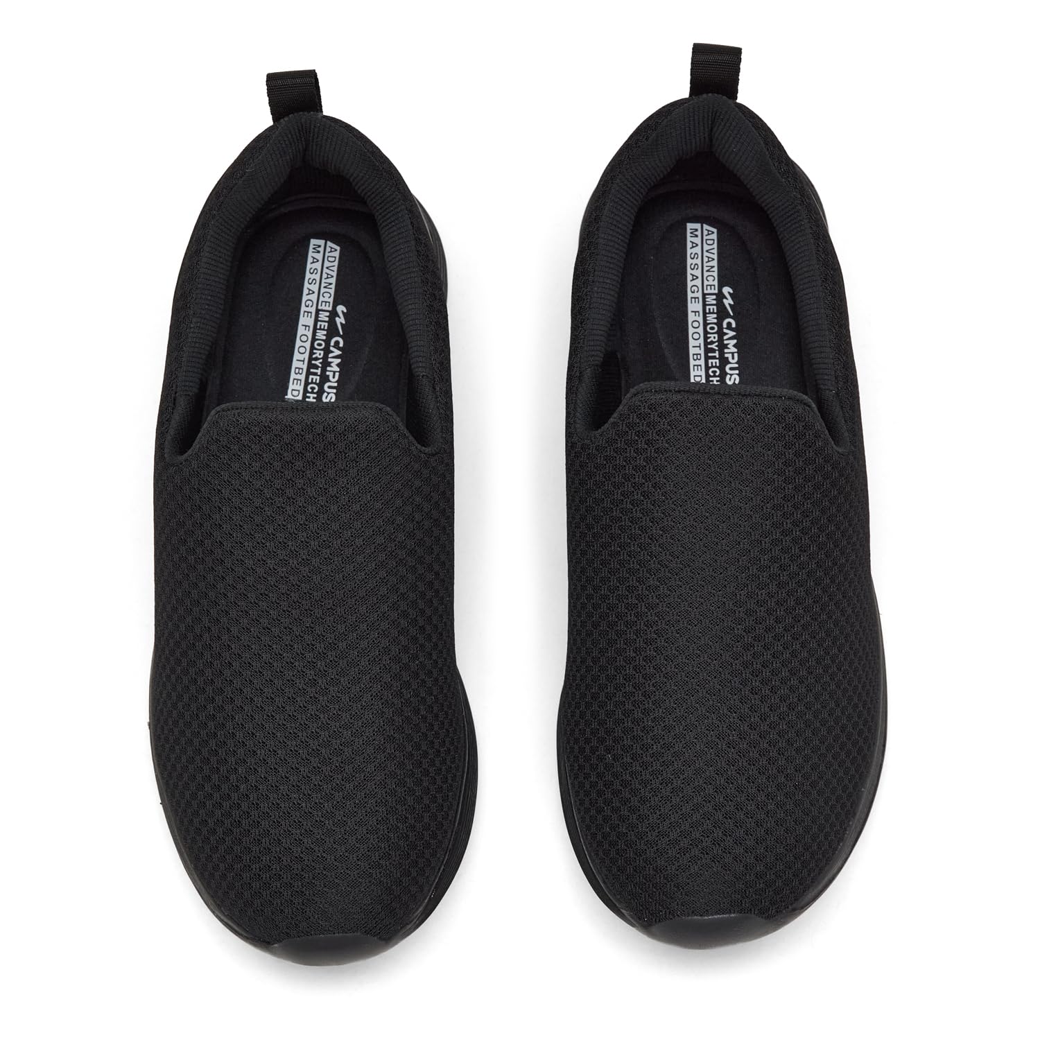 Campus Men's Shuttle Walking Shoes Full BLK - 9UK/India 3