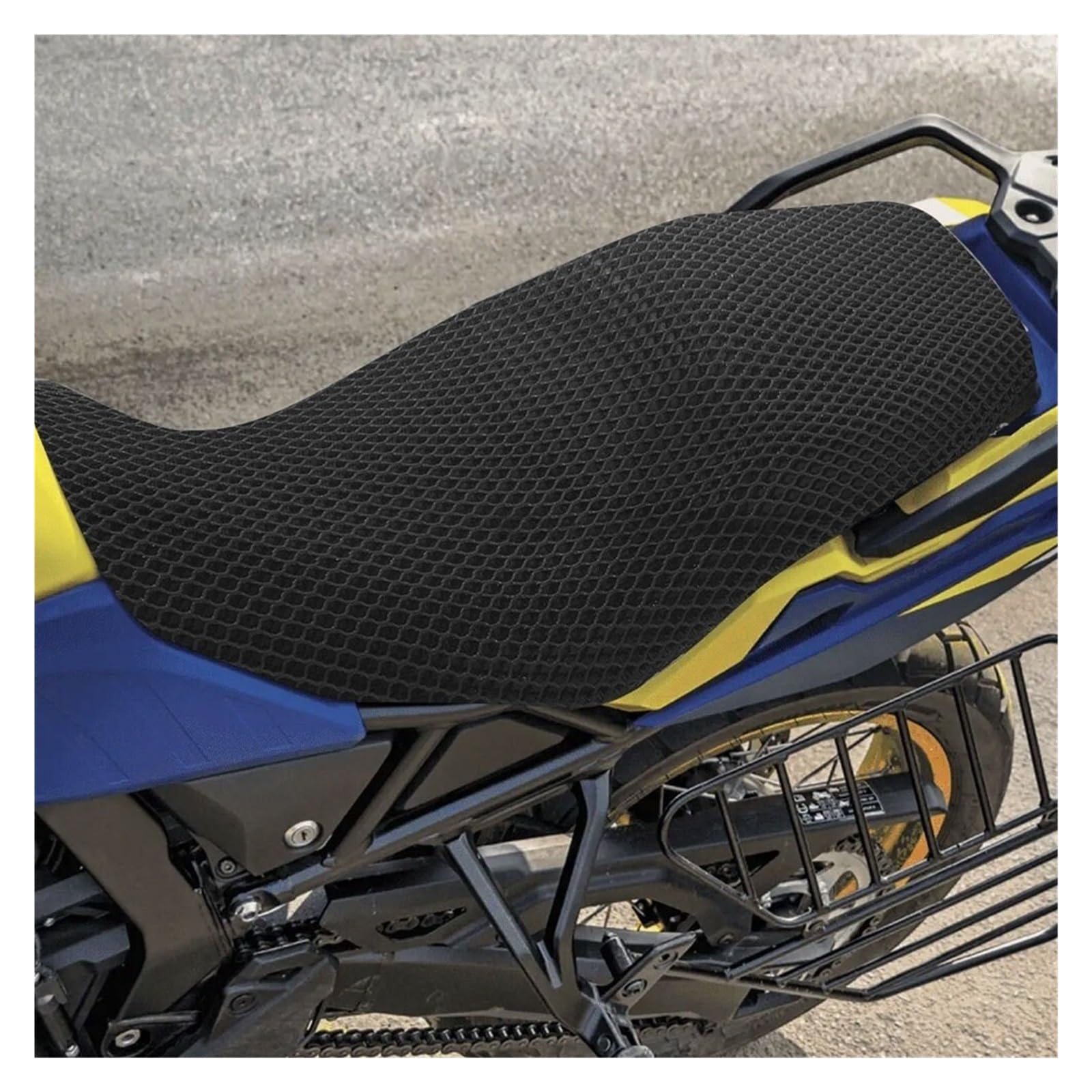 Motocicletta‌ copri Sella Coprisella Cuscino Del Sedile Di Protezione Passeggero Per V-strom DL 800 DE DL800 RE Per La Copertura Antiscivolo Traspirante Per Motociclette Per Adventure