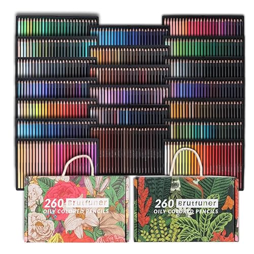 Premium Colored Pencils Set,Up To 520 Unique Colors With No Duplicates For Adult Coloring Books Drawing Sketching And Crafting Ideal For Artists (Oily, 520 Color) #TOP1