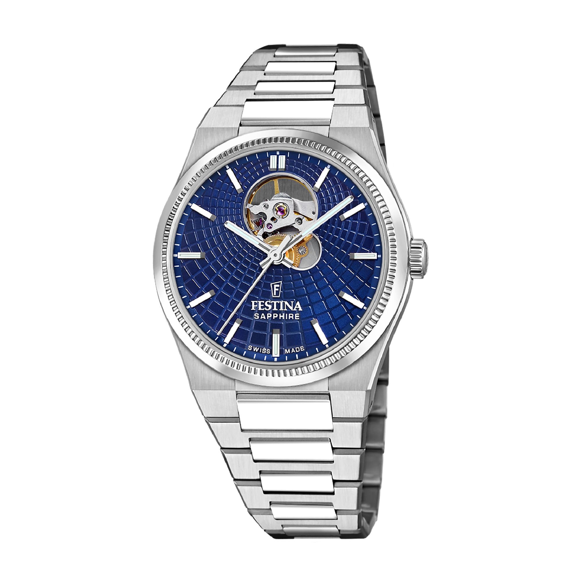 Festina F20053/2 Swiss Made RivÃ© Open Heart Automatic (40mm Watch
