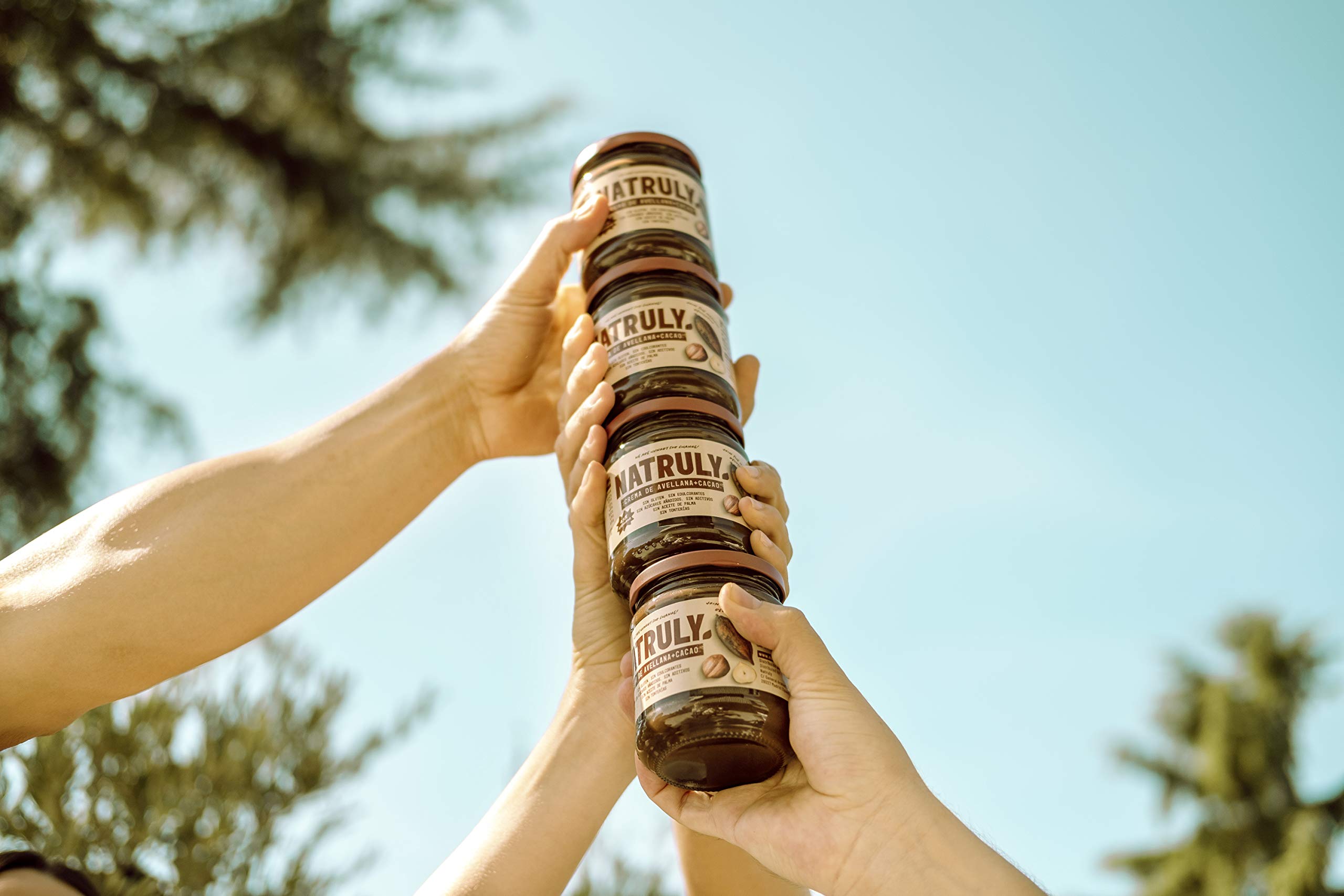 NATRULY Crema de Avellanas y Cacao Sin Azúcar y Sin Edulcorantes, Endulzada con Fibra de Achicoria, Sabor Chocolate con Leche (Pack 3*300g)