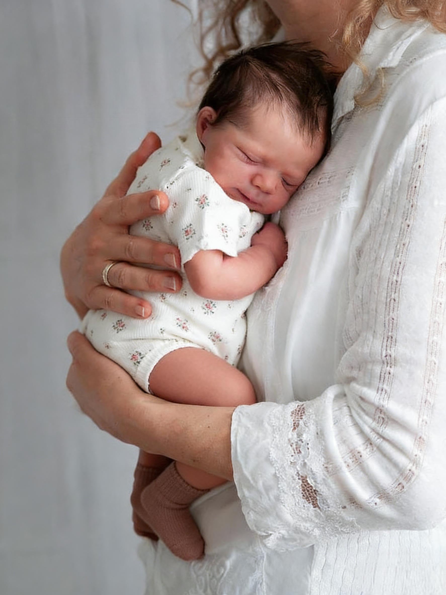 Anano Reborn Baby Dolls Silicone Full Body, Realistic Baby Dolls Newborn Girl, Full Body Silicone Babys Doll 18 Inch Lifelike Babys Doll New Born Anatomically Correct