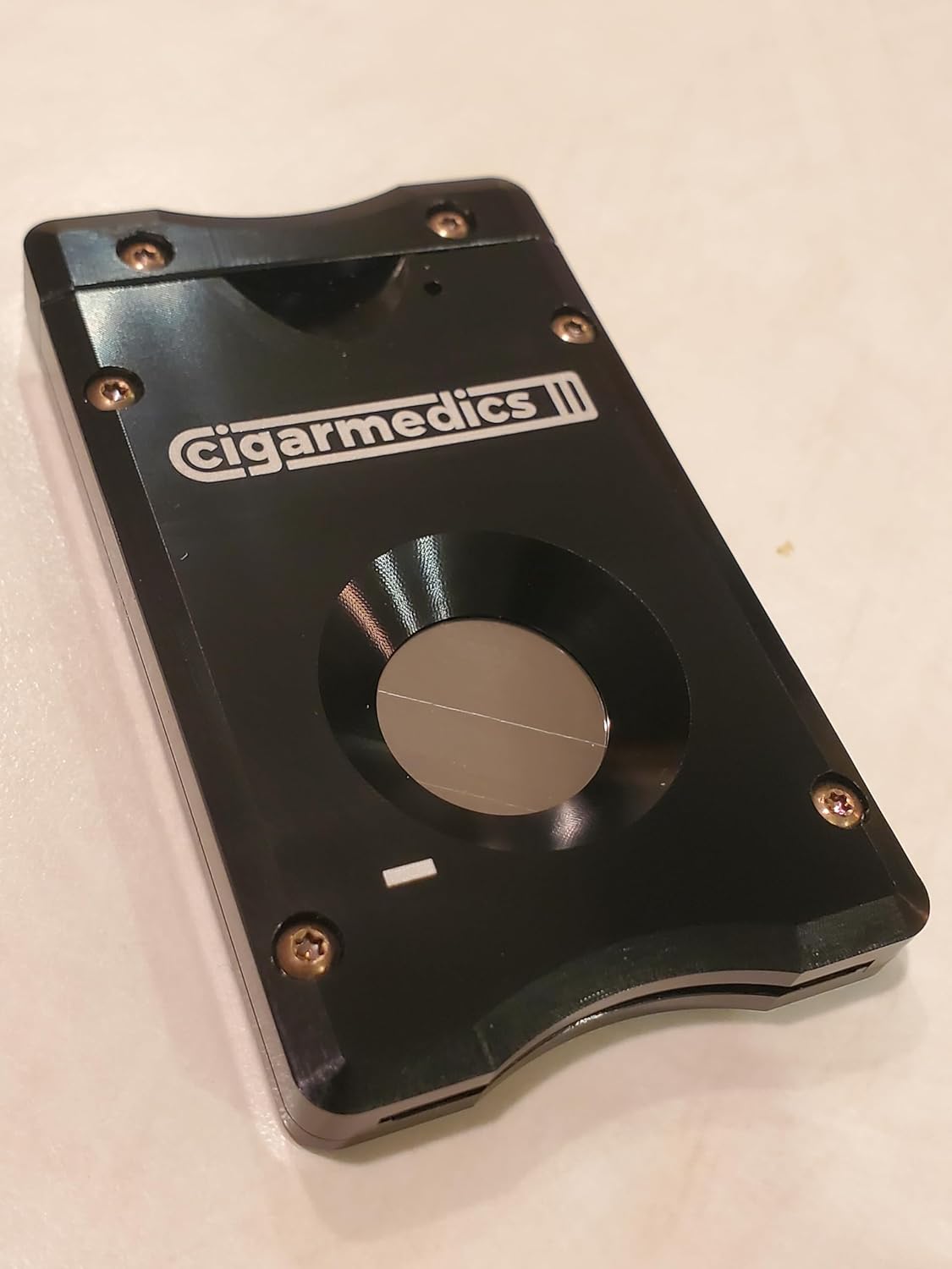 il Maestro Guillotine Style Cigar Cutter Accessory Unique Replaceable Blade, Black/Red Cigar Accesory. Great Gift for Cigar Smoker, Aficionado