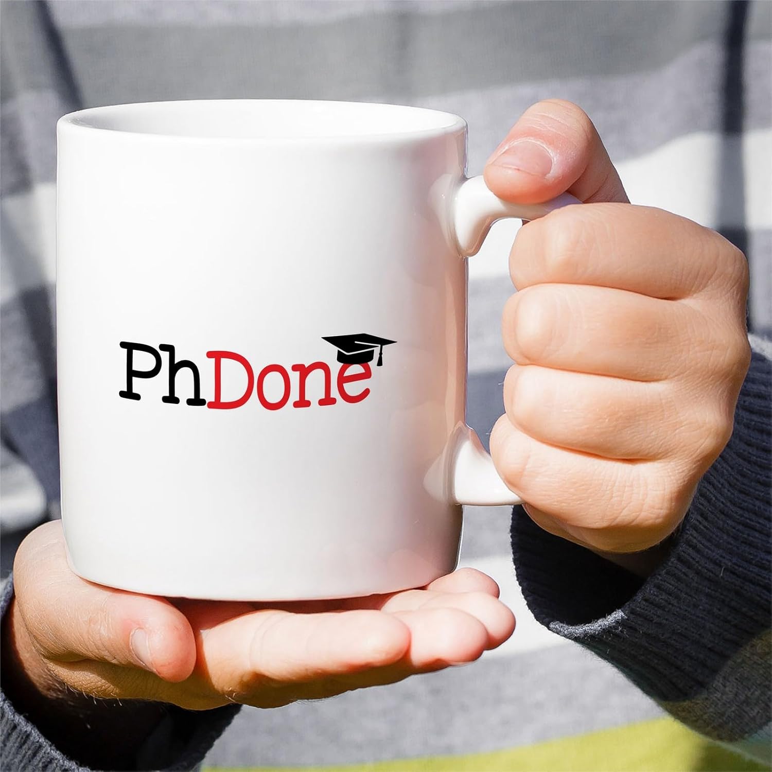 Retreez Funny PhD Graduation Mug - PhDone Mug - 11 Oz Ceramic Coffee or Tea Cup - Hilarious, Graduation, Dissertation, Birthday Gift for New PhD Graduate, Doctorate Celebration, Grad School Congrats - Image 4