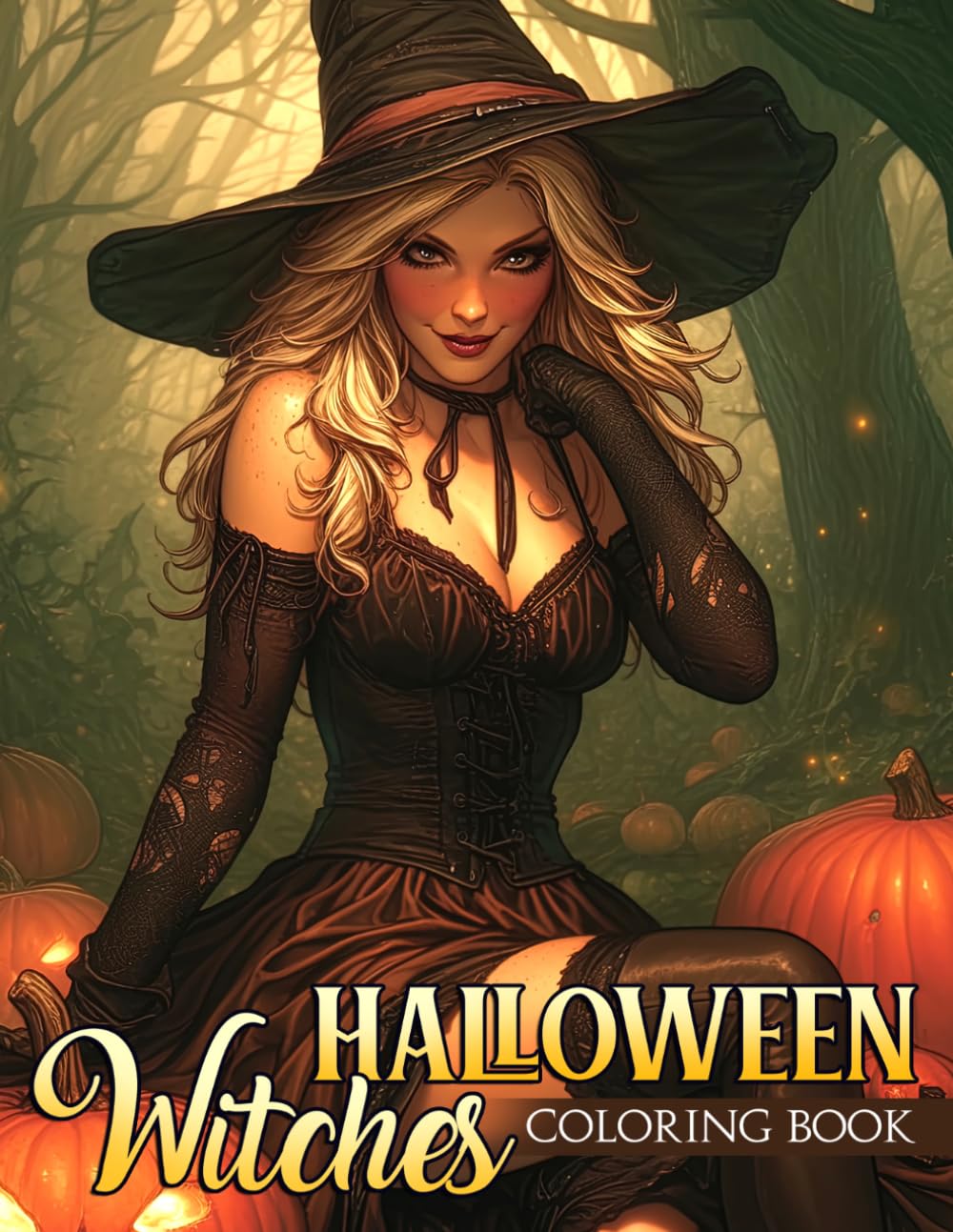 Halloween Witches Coloring Book: Bewitching Witch Coloring Pages Featuring Enchanting Scenes, Magical Details, and Spooky Relaxing Designs for Teens and Adults