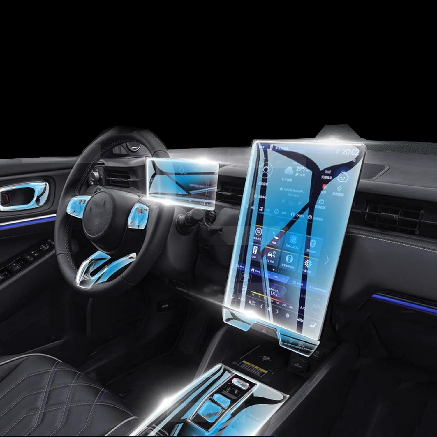 Automotive Interior TPU Protective Film,for Honda eNS1 2022-2024, LHD