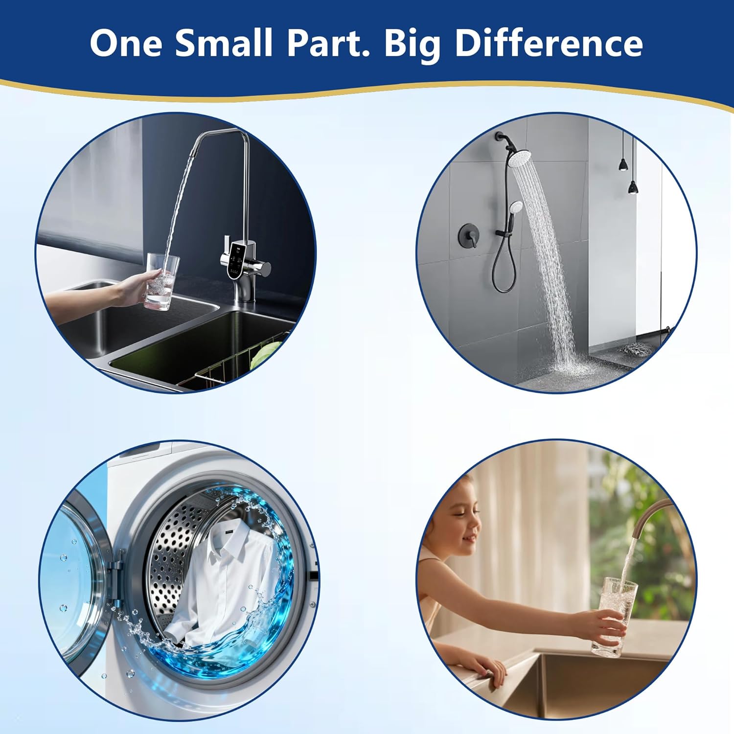 7129871 Water Softener Bypass Valve Threaded Adapter Assembly Kit – Replaces WS15X10012, 3437, 3437299, 42-3437 – Compatible with Kenmore, GE, Whirlpool, Morton, NorthStar, EcoWater & EcoPure