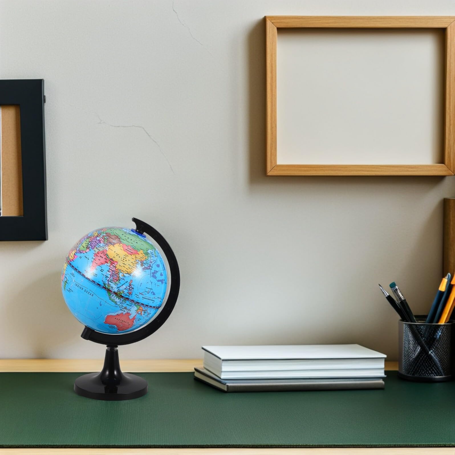 Sewroro Globo Terráqueo Montessori Aula Globo Giratorio Aprendizaje Infantil Decoración Accesorios de Oficina