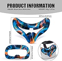 Vista 4 de Compatible with Oculus Quest 2 Accessories, Silicone Face Cover, VR Shell Cover,Touch Controller Grip Cover,Protective Lens Cover,Disposable Eye