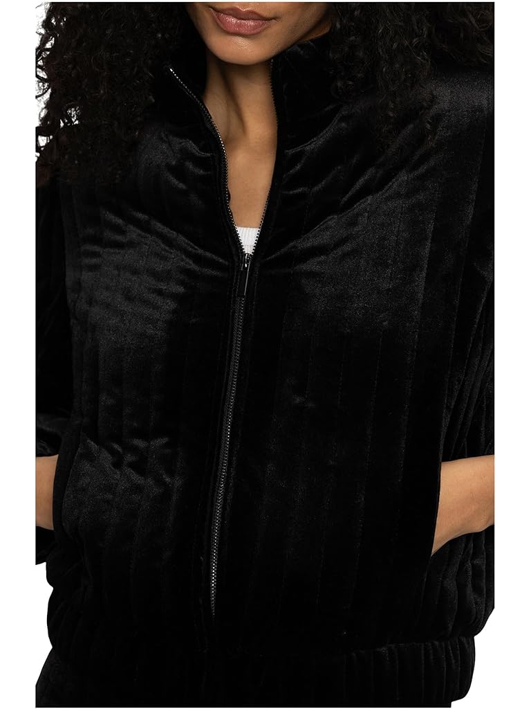 Black Sanctuary Quilted Velvet Jacket
