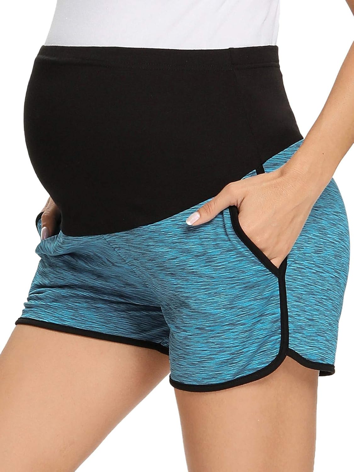 Ecavus Women's Maternity Shorts Pants Leisure Comfort Sports Pregnancy Casual Shorts : Clothing, Shoes & Jewelry
