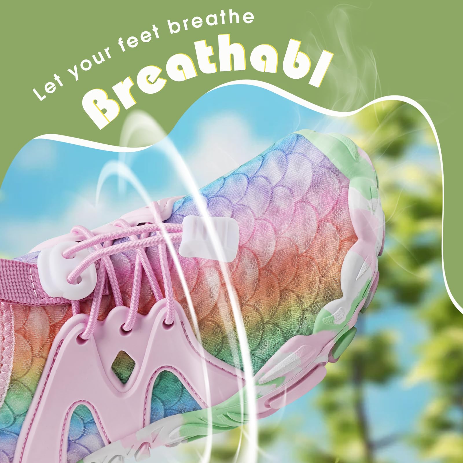 IceUnicorn Badeschuhe Junge Barfußschuhe Kinder Strandschuhe Mädchen Atmungsaktiv Wanderschuhe Traillaufschuhe
