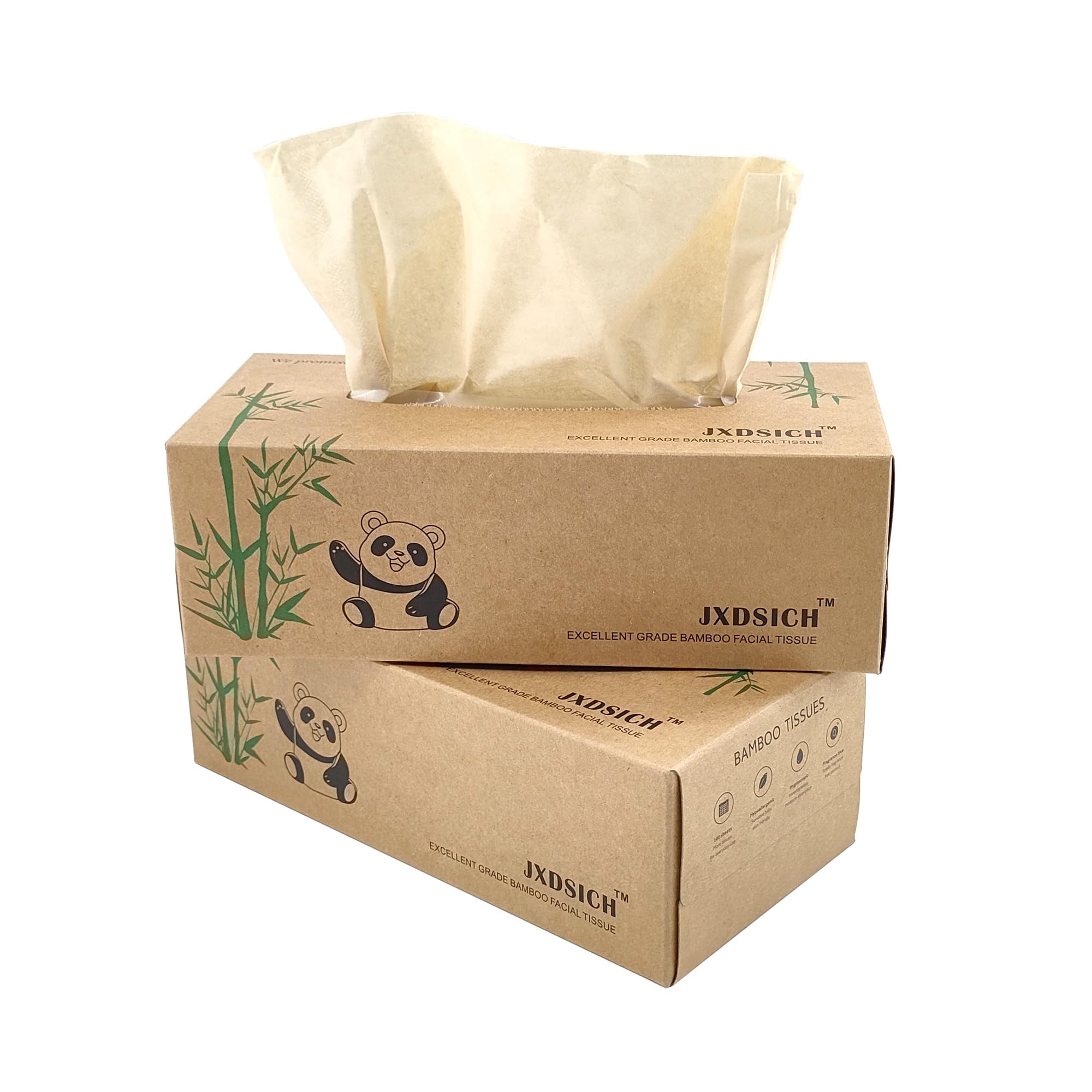 JXDSICH Bamboo Facial Tissues 8 Kraft Box