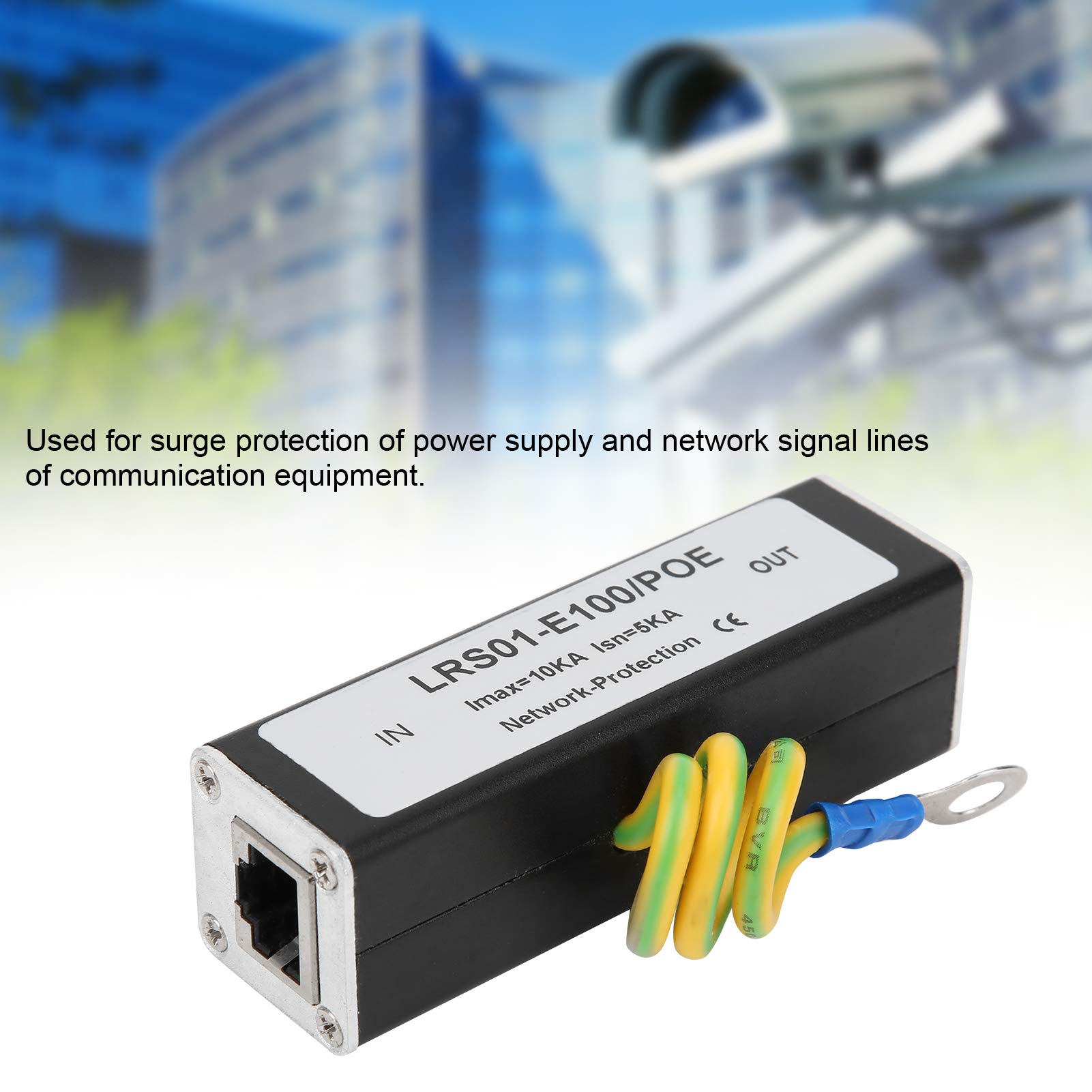 Protezione Contro Le Sovratensioni Ethernet, Dispositivo Scaricatore di Reti POE Protezione Contro Le Sovratensioni di Rete Adattatore di Estensione per Dispositivo di Protezione Scaricatore Esterno