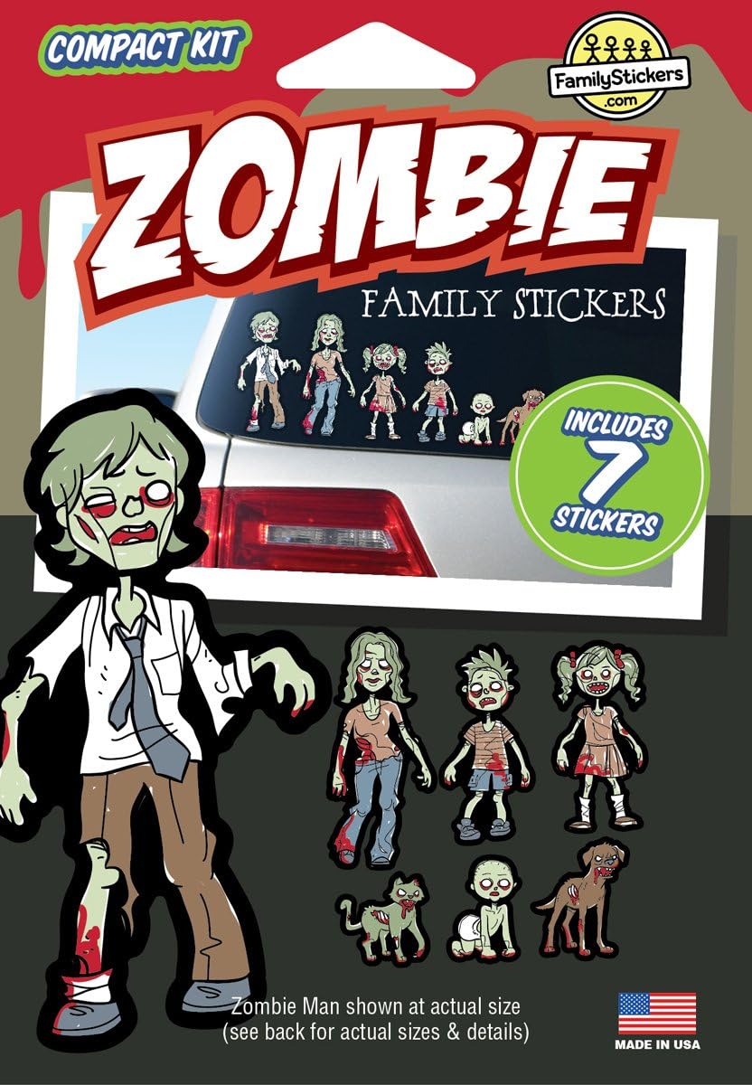 - (12055) Zombie Family Stickers Compact Kit (7)