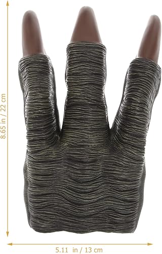 Miniatura 2 de Juguetes para niños pequeños, disfraces de Halloween, guantes de esqueleto, marioneta del mundo, guantes de pata gris para cosplay, decoración de