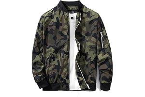 Men's Camouflage Slim Fit Sportswear Jacket: Outdoor Tactical Bomber Jacket