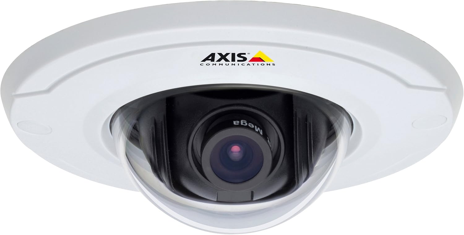 Axis Communications 0285-001 M3014 Fixed Dome Network Surveillance Camera - Color - 2.8Mm Lens - 1 MP - 1280 X 800, White