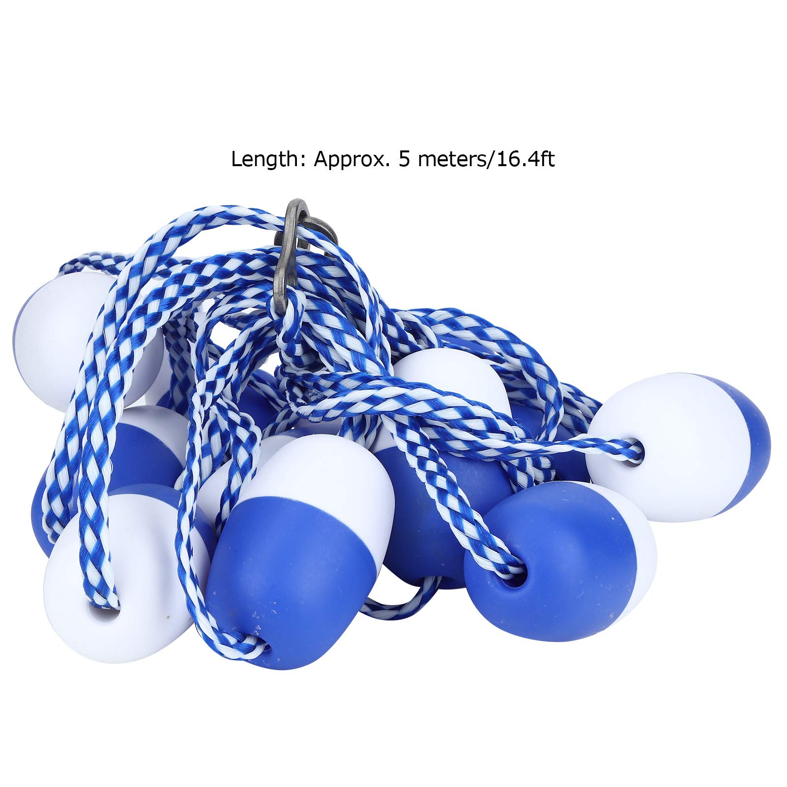 Corde flottante de sécurité pour piscine, 16,4 pieds pour diviser la ligne flottante de la zone de voie, accessoires de ligne de bouée flottante pour piscine, pour les eaux peu profondes du spa