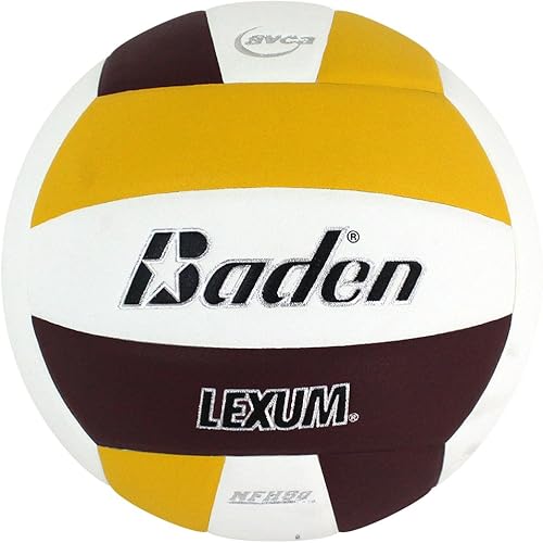 Miniatura 44 de Baden - Lexum - Microfibra compuesta de alta calidad | Balón de voleibol oficial para interiores de la escuela secundaria | 13U a 18U | Tamaño