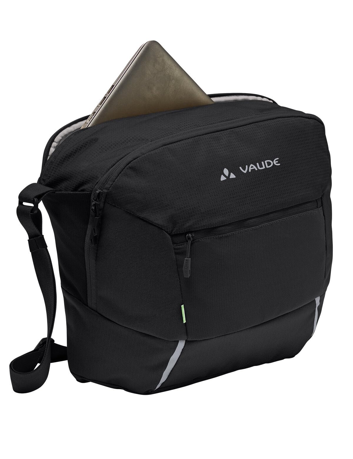 VAUDE Cycle Messenger M - Messengertasche zum Radfahren mit 15 Liter Volumen - inkl. Regenhülle und Laptopfach