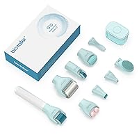 Vista 1 de Kit de Rodillo Derma 10 en 1, Rodillo de Microagujas de 0.25mm, Rodillo Derma de Microagujas con, Rodillo de Belleza Facial, Herramientas de Cuidado