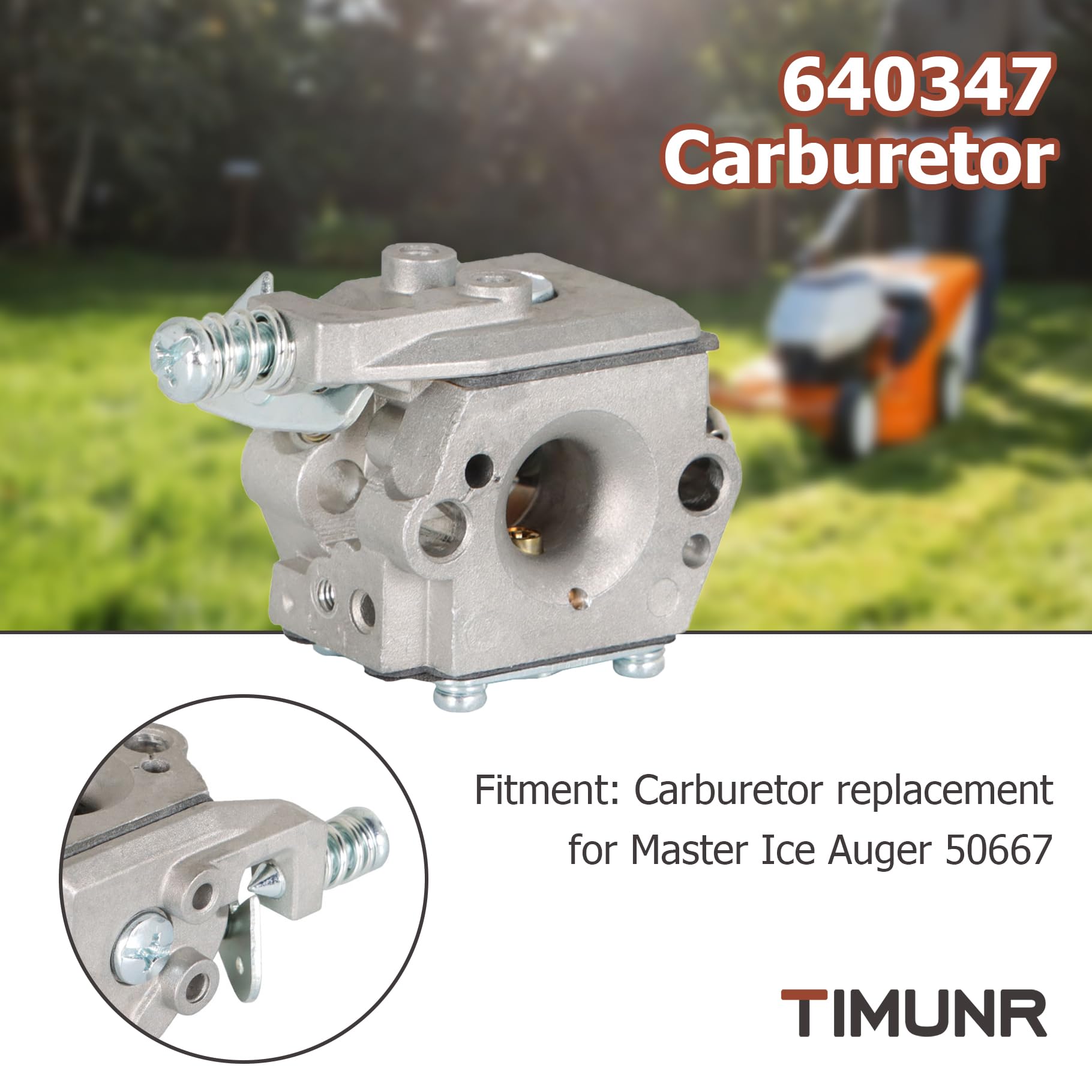 Carburateur de rechange 640347 à 2 temps pour moteur Tecumseh TC200 TC300 640347A TM049XA