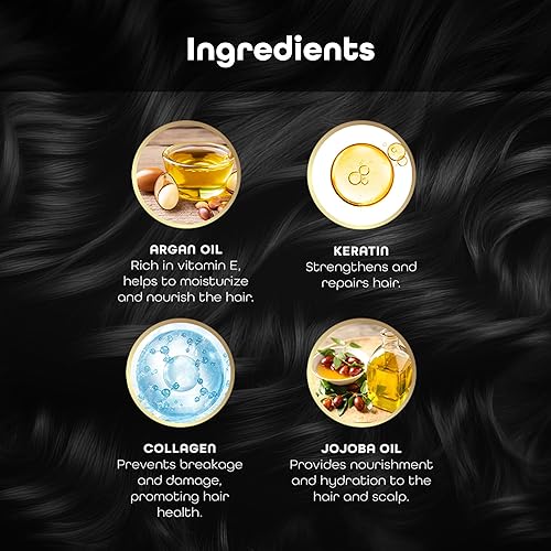 Miniatura 4 de Herbishh Juego de champú y acondicionador de queratina – Champú hidratante y acondicionador nutritivo para cabello seco dañado – Sin sulfato – a