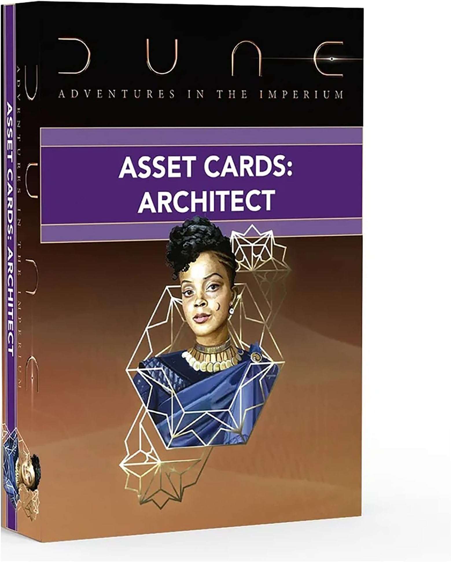 Dune: Asset Cards - Architect Expansion Deck - Dune Adventures in The Imperium, 56 Cards RPG Expansion, Accessory Pack, Each Card Details an Individual Asset, Role-Playing Game