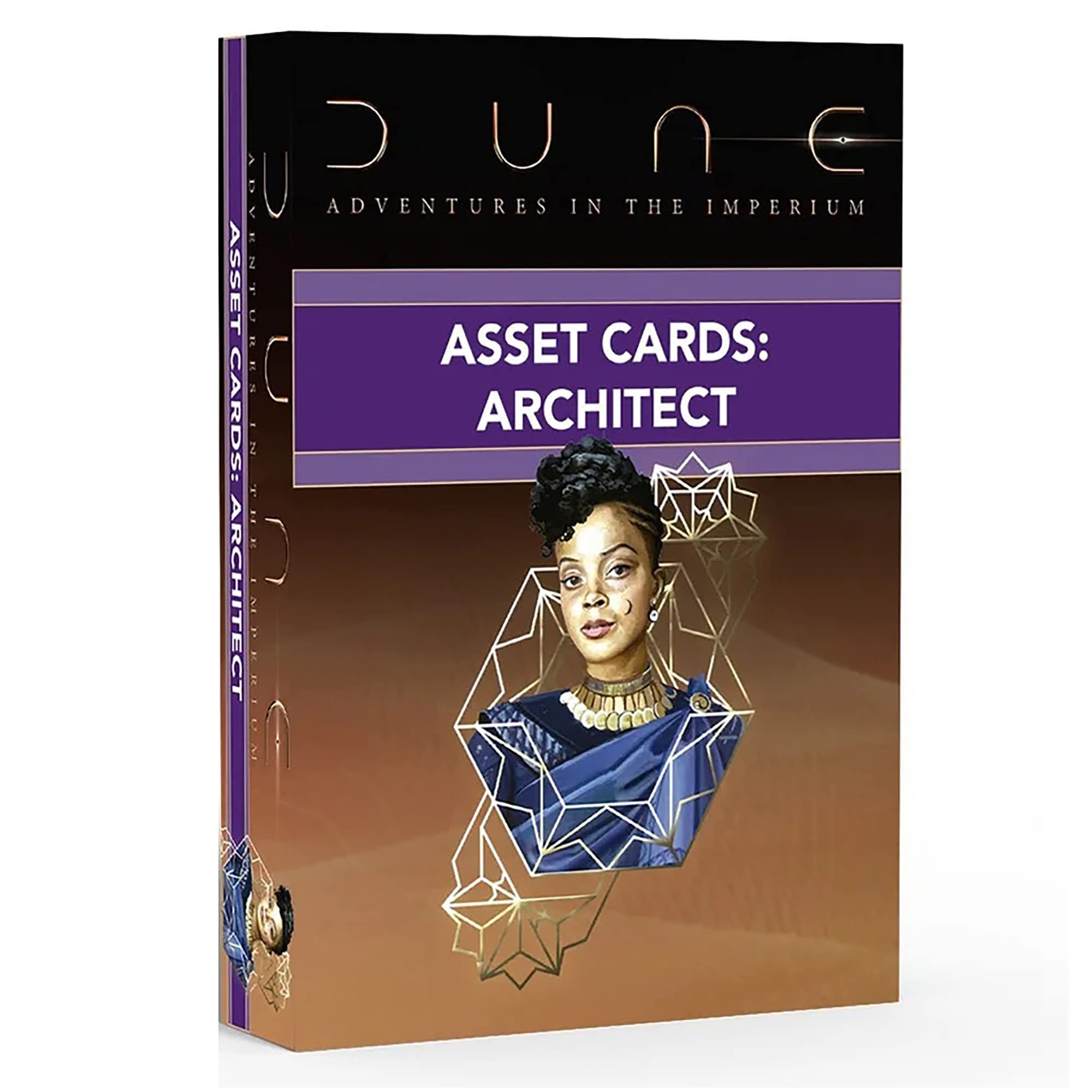 Dune: Asset Cards - Architect Expansion Deck - Dune Adventures in The Imperium, 56 Cards RPG Expansion, Accessory Pack, Each Card Details an Individual Asset, Role-Playing Game