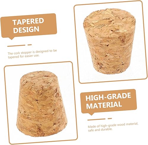 Miniatura 9 de Cabilock 60 piezas de botella de vidrio corcho sellado corchos vino corcho carpintería abeja tapones de corcho natural tapones de corcho suculentas,