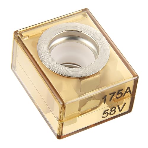 Miniatura 10 de BOJACK Bloque de fusibles de terminales MRBF 75 AMP Fusible de batería clasificado marino 58V DC Max IP66 impermeable portafusibles 75A