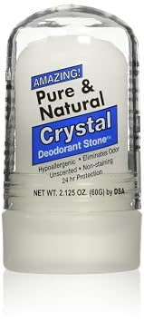 Thai Deodorant Stone Pure and Natural Crystal Mini Stick, 2.125 Ounce
