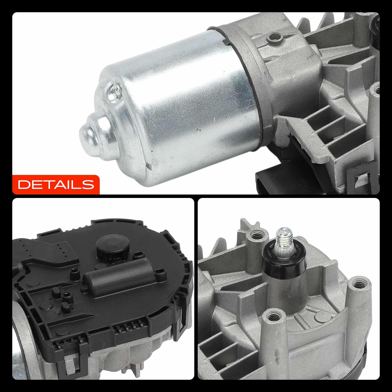 Frankberg Wischermotor für gleichlaufende Wischerarme Vorne Kompatibel mit C.a.d.d.y III MPV 2CB 2CJ 2KB 2KJ T.o.u.r.a.n 1T1 1T2 Replace# 2K1955119B